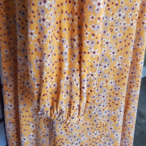 See by Chloe floral yellow tunic dress long sleeve and elastic collar an… - Picture 9 of 10